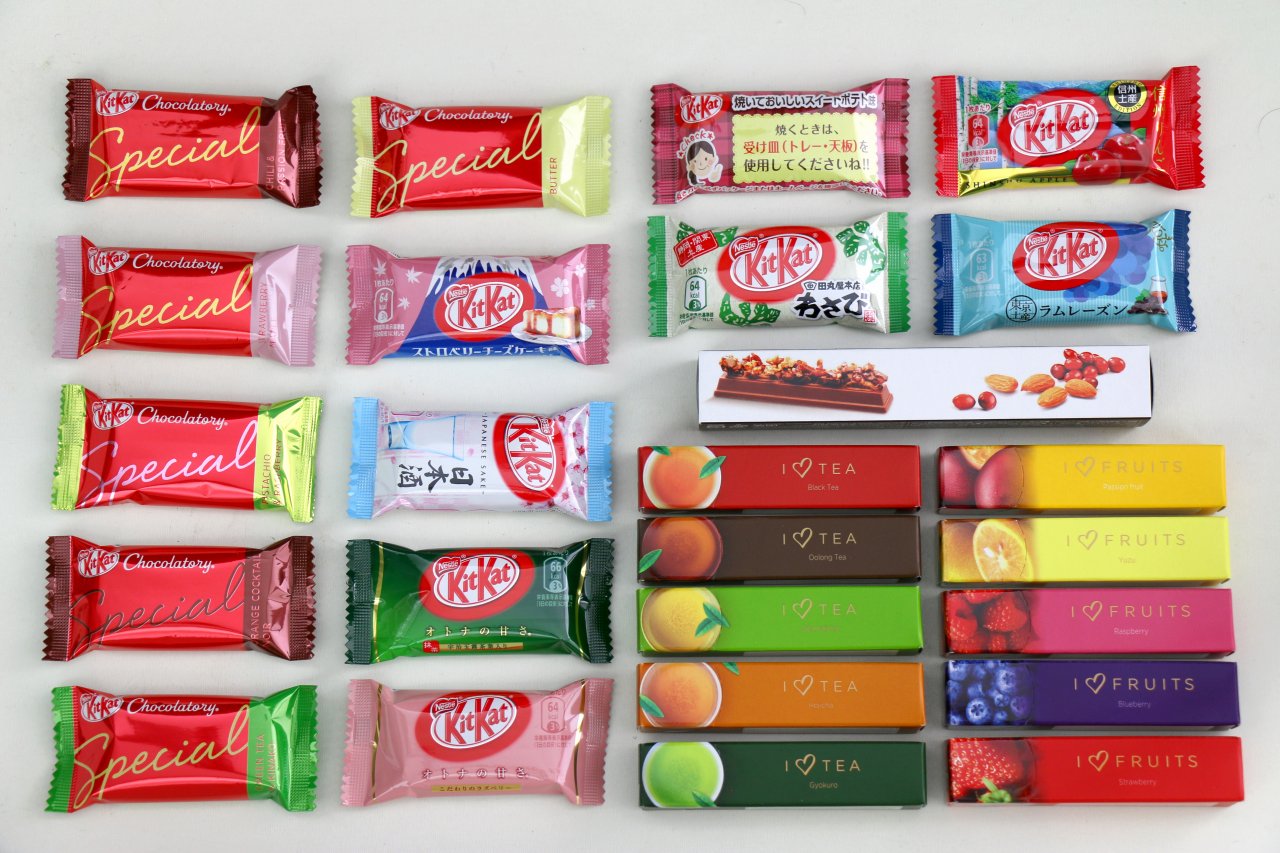 Kitkat 24 different tastes in Japan Fait Au Japon