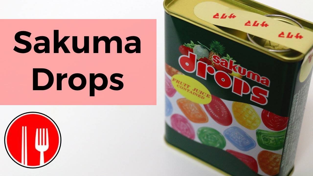 Sakuma Drops Dagashi - Bonbons aux fruits dans une conserve サクマ